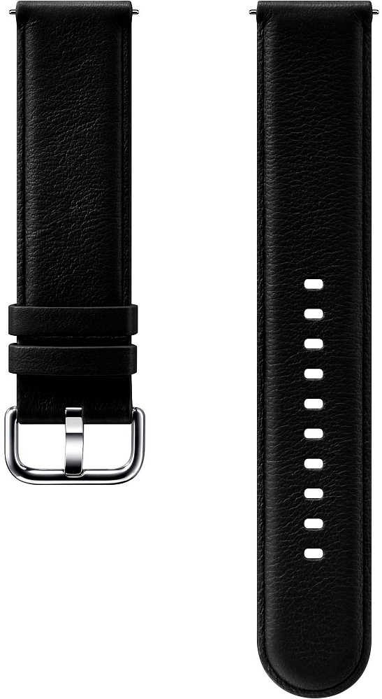 Ремешок Samsung Leather Band для Galaxy Watch3(41мм) | Watch(42мм) | Watch Active 2 | Watch Active черный