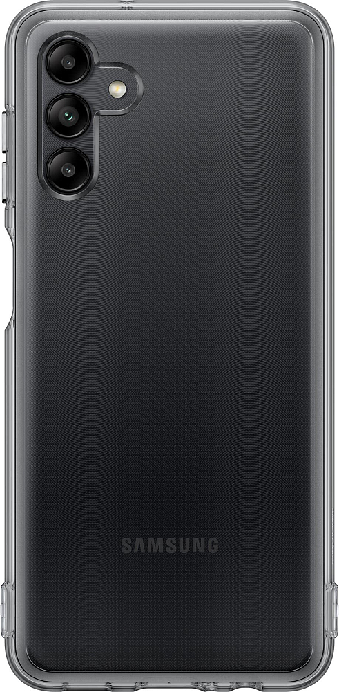 Чехол Samsung Soft Clear Cover для Galaxy A04s черный EF-QA047TBEGRU - фото 1