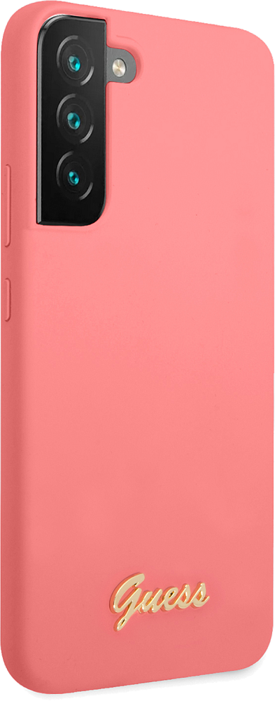 Чехол Guess Hard Logo для Galaxy S22 розовый GUHCS22SLSLMGFU - фото 4