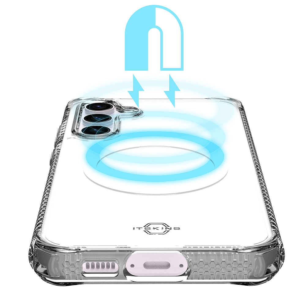 Чехол Itskins Hybrid Clear MagSafe  для Galaxy S23 FE прозрачный SG3F-HMACR-TRSP - фото 4