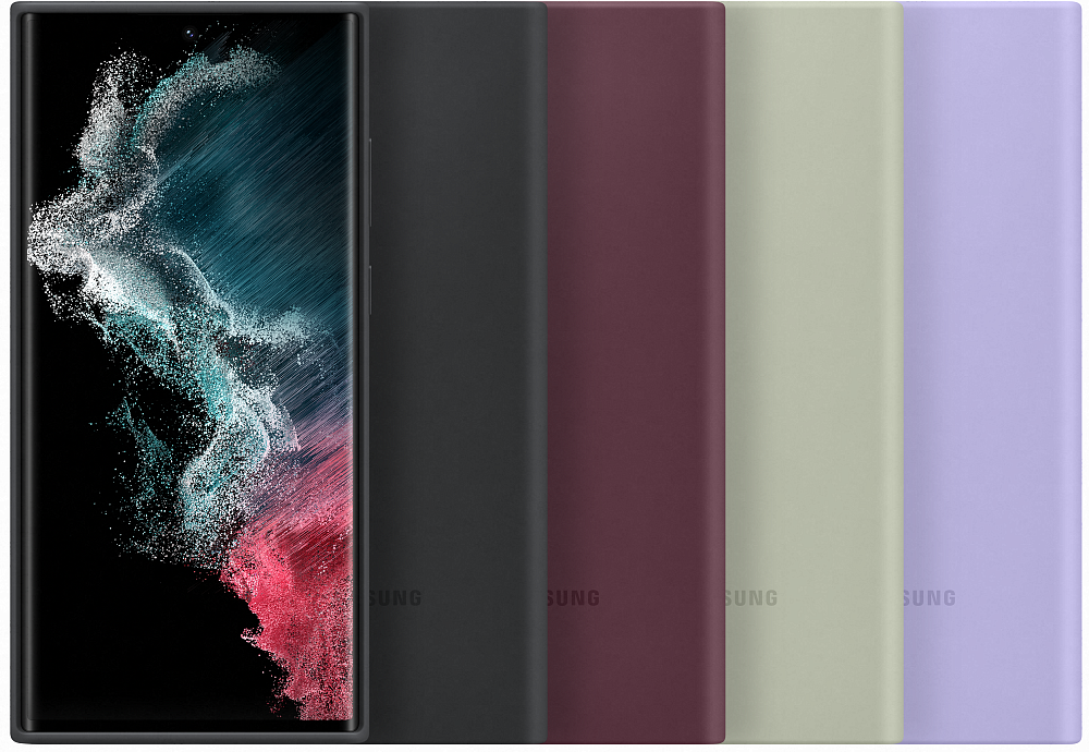 Чехол Samsung Silicone Cover для Galaxy S22 Ultra черный EF-PS908TBEGRU - фото 6