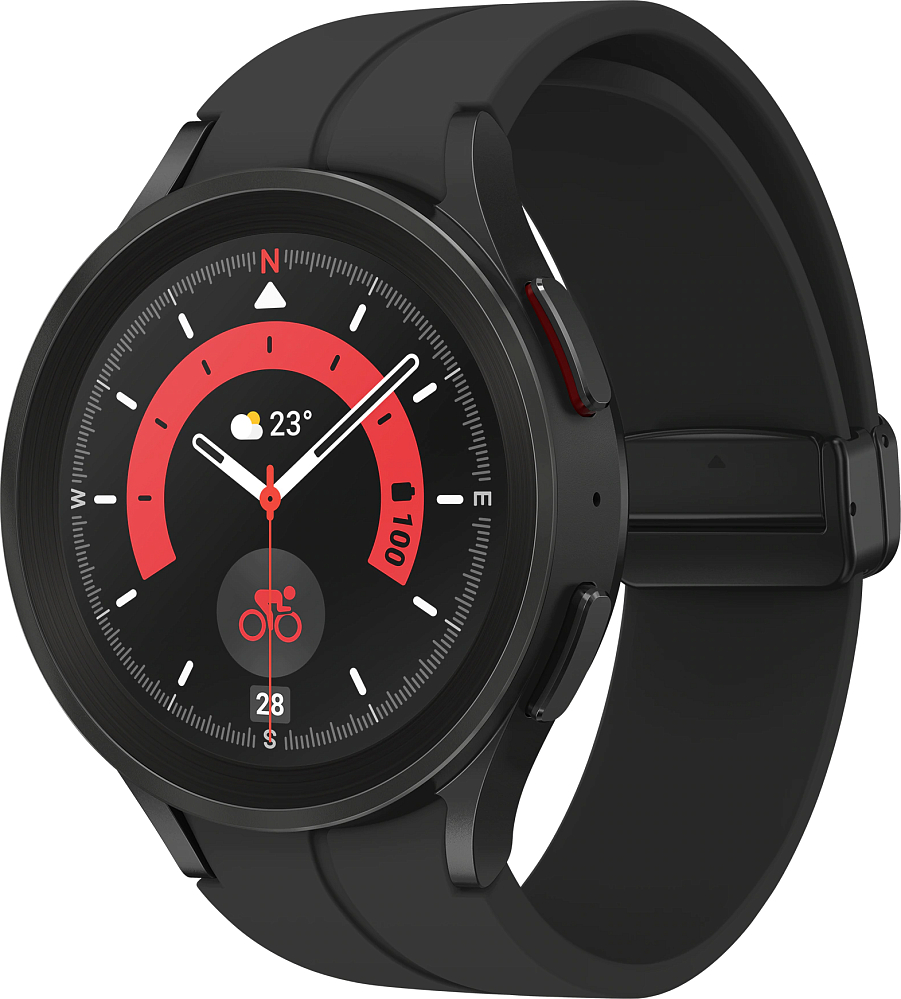 Смарт-часы Samsung Galaxy Watch5 Pro, 44 мм черный титан SM-R920NZKACIS - фото 3