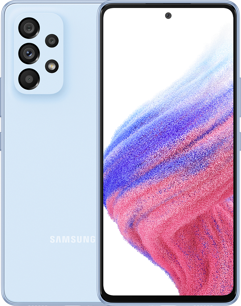 Смартфон Samsung Galaxy A53 128 ГБ голубой (SM-A536ELBDCAU) SM-A536ELBDCAU Galaxy A53 128 ГБ голубой (SM-A536ELBDCAU) - фото 1