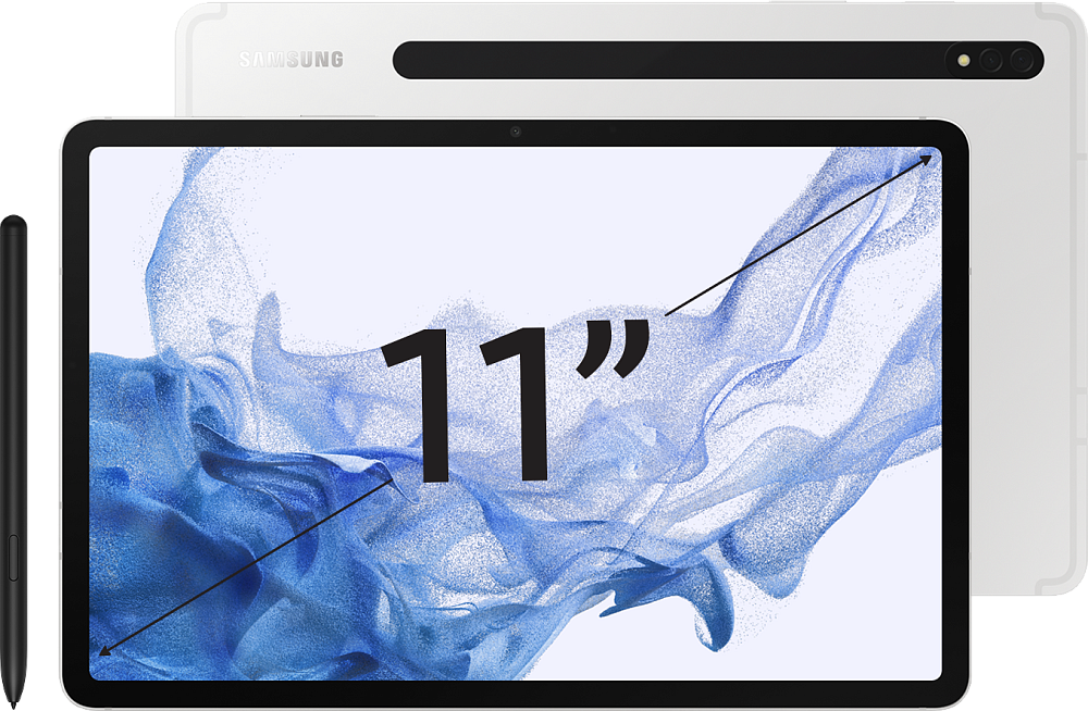 

Планшет Samsung, Серебристый, Galaxy Tab S8 5G 256 ГБ серебро