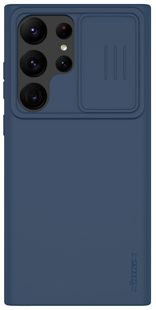 Чехол Nillkin CamShield Silky Silicone Elegant для Galaxy S23 Ultra голубой