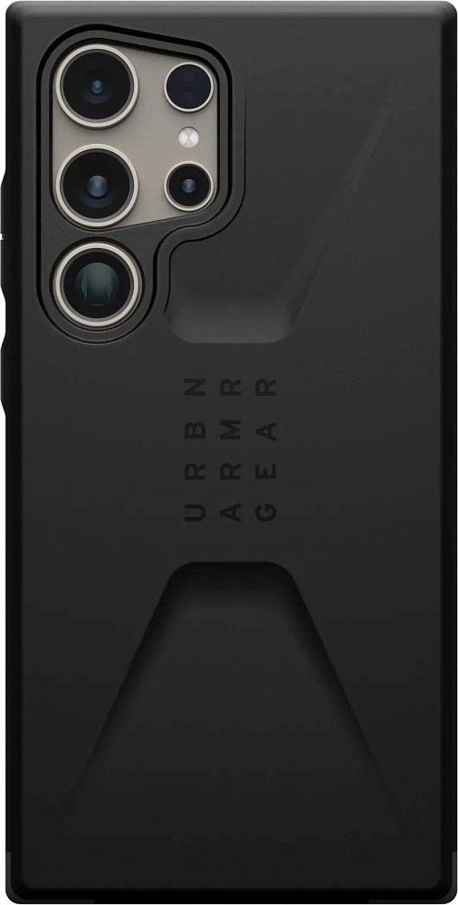 Чехол UAG Civilian для Galaxy S24 Ultra черный, карбон