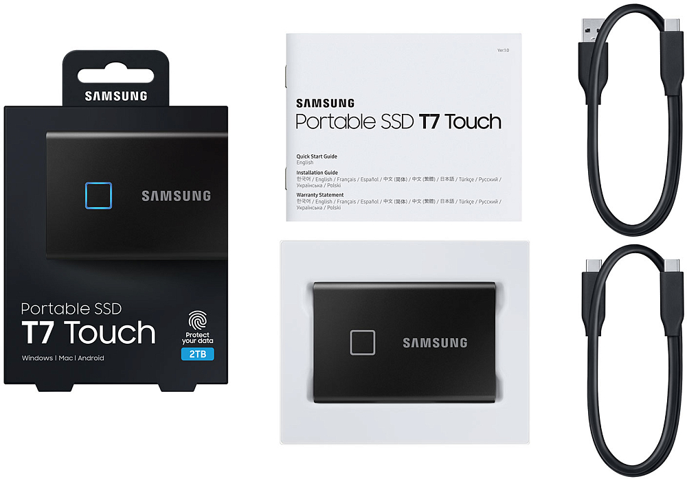 Внешний накопитель Samsung SSD USB 3.2 T7 2 ТБ черный MU-PC2T0K/WW MU-PC2T0K/WW - фото 7