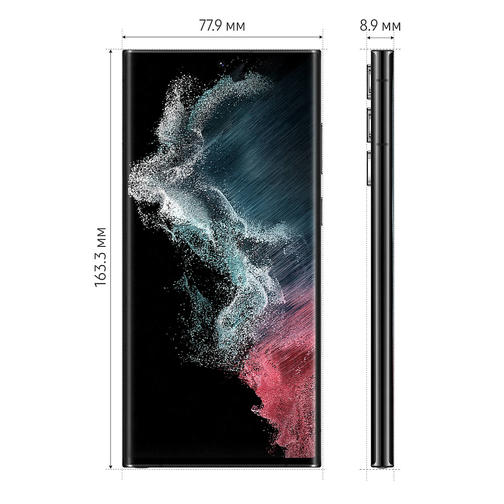 Смартфон Samsung Galaxy S22 Ultra (Qualcomm) 256 ГБ черный фантом (SM-S908EZKGGLB) SM-S908EZKGGLB Galaxy S22 Ultra (Qualcomm) 256 ГБ черный фантом (SM-S908EZKGGLB) - фото 5