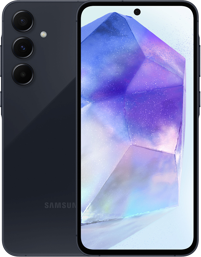 Смартфон Samsung Galaxy A55 128 ГБ темно-синий SM-A556E08128DBL2E1S - фото 1