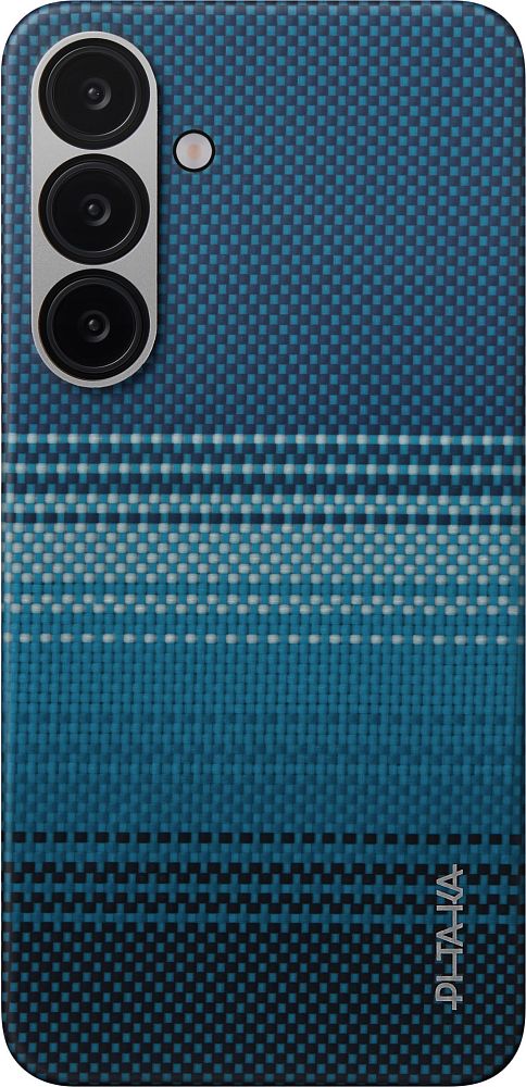 

Чехол Pitaka Tactile Woven для Galaxy S25+ кевлар синий, Tactile Woven для Galaxy S25+ кевлар синий