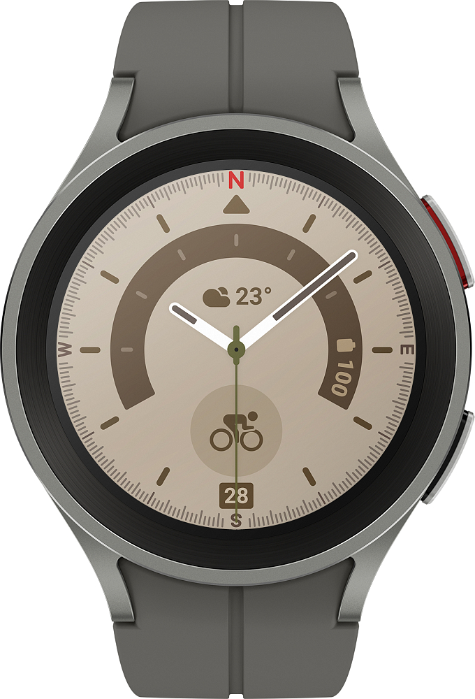 Смарт-часы Samsung Galaxy Watch5 Pro, 44 мм серый титан SM-R920NZTACIS - фото 1