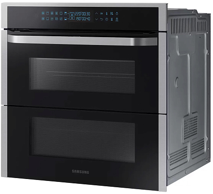 Электрический духовой шкаф samsung dual cook flex nv75n7646rs wt