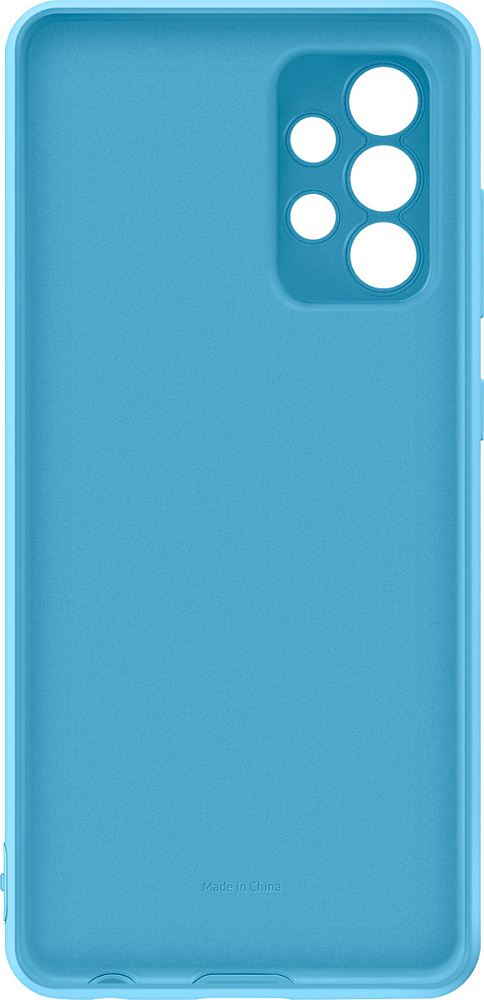 Чехол Samsung Silicone Cover для Galaxy A52 синий EF-PA525TLEGRU - фото 7