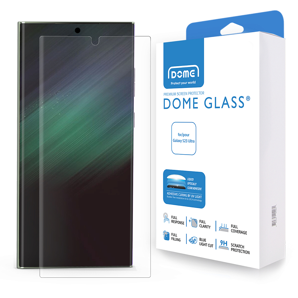 Защитное стекло Whitestone Dome Glass для Galaxy S23 Ultra прозрачный 8809365407712