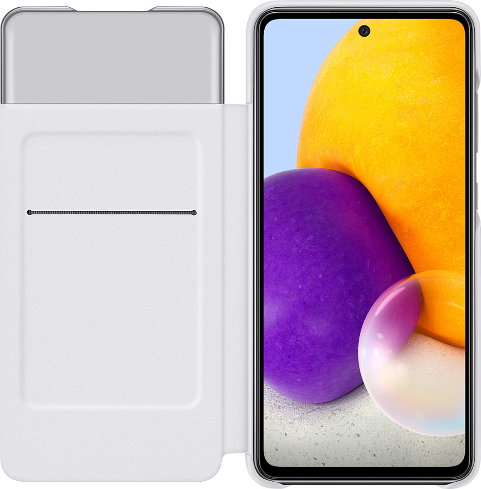 Чехол Samsung Smart S View Wallet Cover для Galaxy A72 белый EF-EA725PWEGRU - фото 3