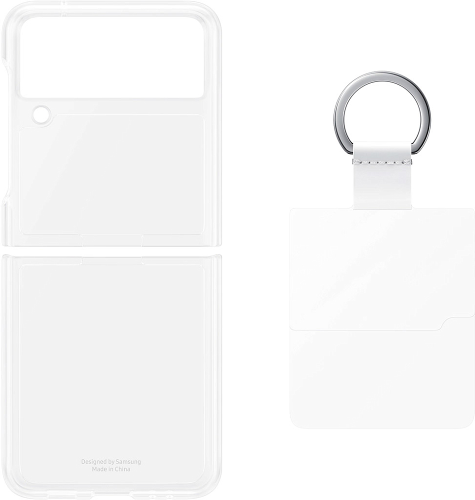 Чехол Samsung Clear Cover with Ring для Galaxy Z Flip3 прозрачный EF-QF711CTEGRU - фото 3