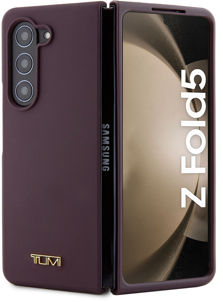 Чехол Tumi Liquid Silicone Metal Galaxy Z Fold5 фиолетовый
