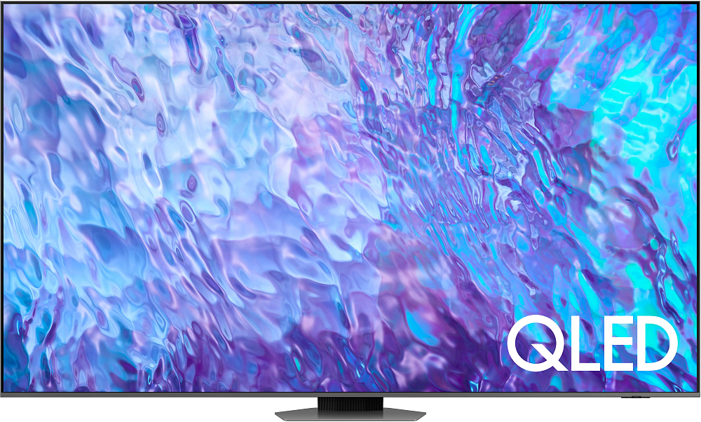 Телевизор Samsung 50'' QLED 4K Q80C серебристый QE50Q80CAUXRU - фото 1