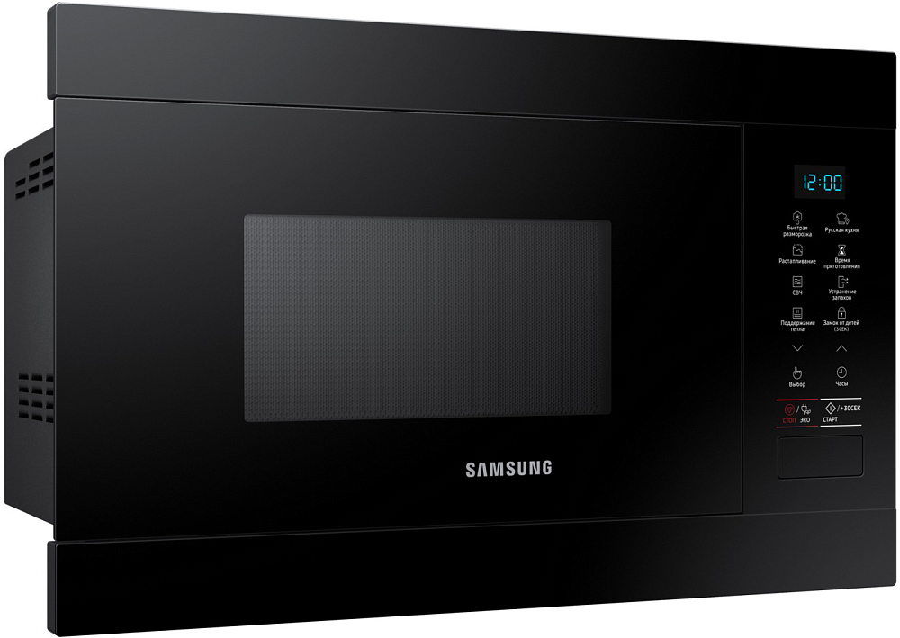 Встраиваемая микроволновая печь Samsung MS22M8054AK/BW 22 л черный MS22M8054AK/BW MS22M8054AK/BW MS22M8054AK/BW 22 л черный - фото 3