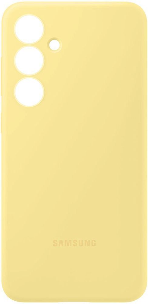 Чехол Samsung Smart Silicone Case Galaxy S24 FE желтый фото 4