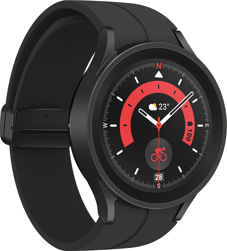 Смарт-часы Samsung Galaxy Watch5 Pro, 44 мм черный титан SM-R920NZKACIS - фото 4