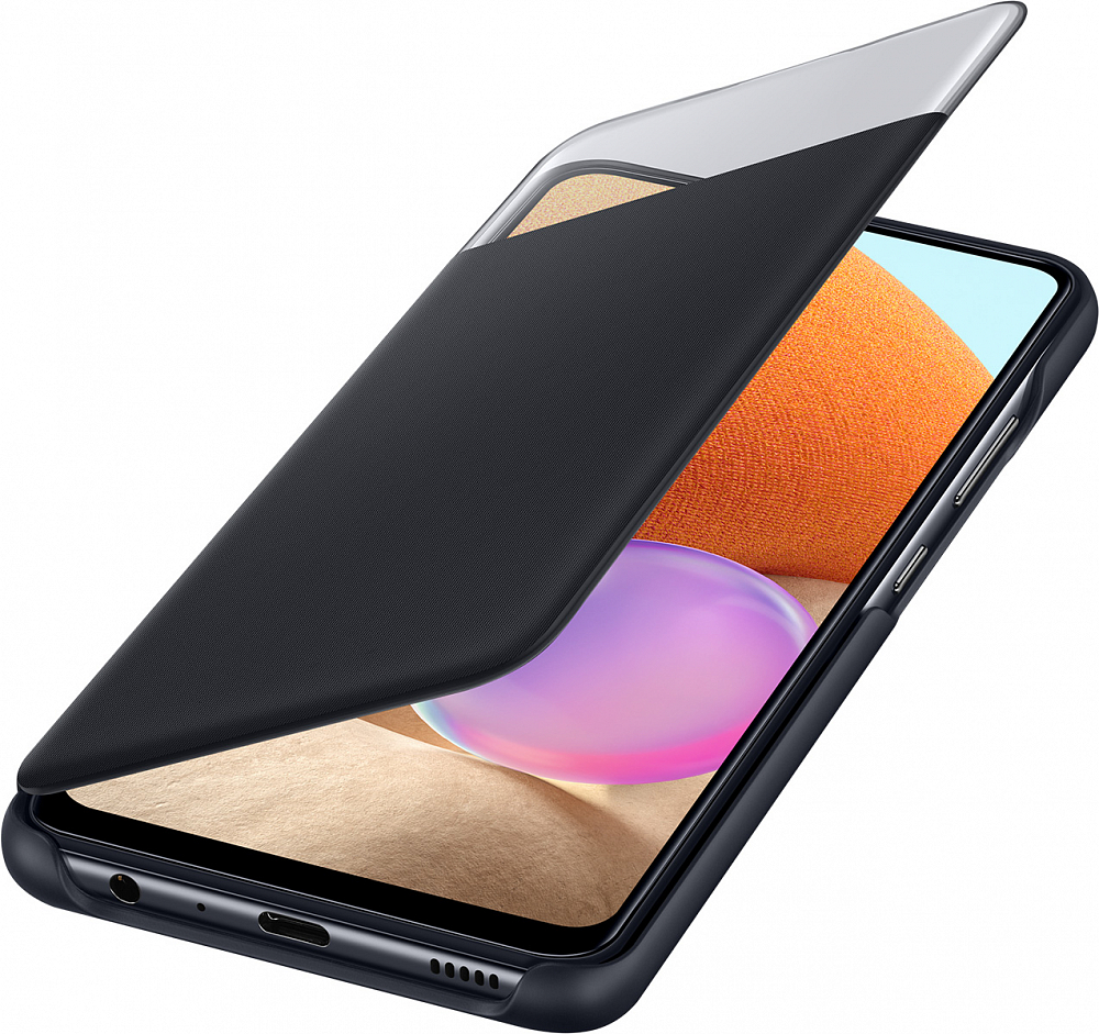 Чехол Samsung Smart S View Wallet Cover для Galaxy A32 черный EF-EA325PBEGRU - фото 4
