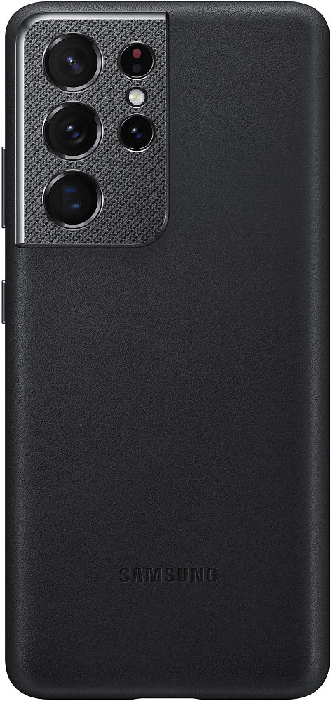 Чехол Samsung Leather Cover для Galaxy S21 Ultra черный