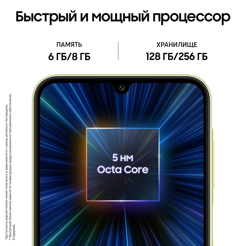 Смартфон Samsung Galaxy A25 8 ГБ/256 ГБ желтый SM-A256E08256YLW21S Galaxy A25 8 ГБ/256 ГБ желтый - фото 6