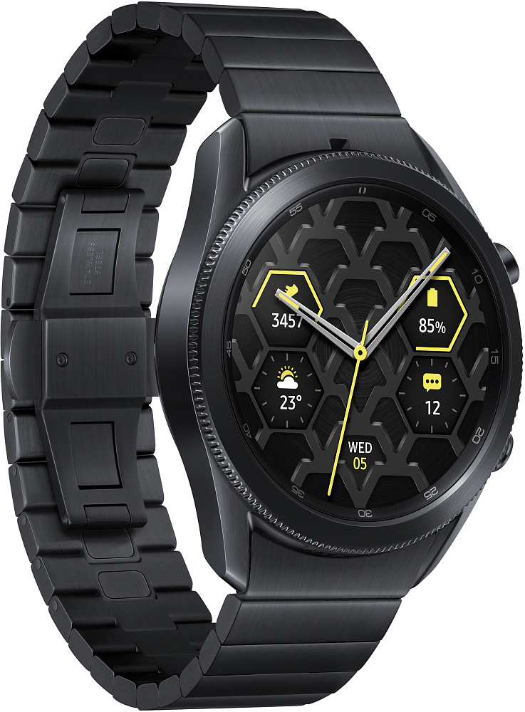Смарт-часы Samsung Galaxy Watch3 45 мм черный титан SM-R840NTKACIS - фото 4