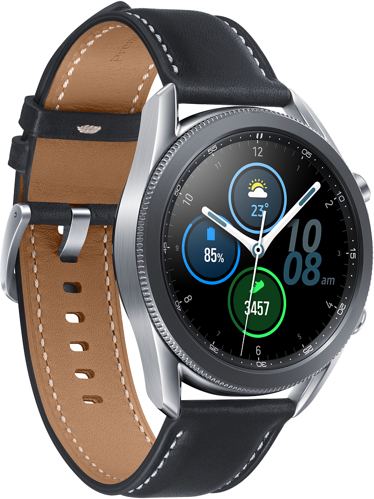 Смарт-часы Samsung Galaxy Watch3, 45 мм серебро SM-R840NZSACIS, цвет серебристый - фото 3