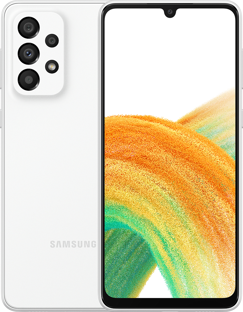 Смартфон Samsung Galaxy A33 128 ГБ белый (SM-A336BZWGGLB) SM-A336BZWGGLB Galaxy A33 128 ГБ белый (SM-A336BZWGGLB) - фото 1