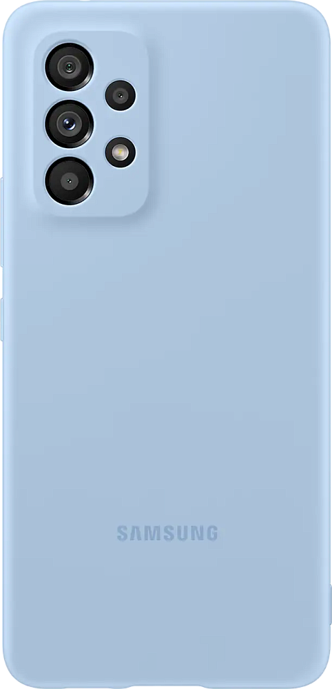 Чехол Samsung Silicone Cover Galaxy A53 5G Голубой EF-PA536TLEGRU - фото 1