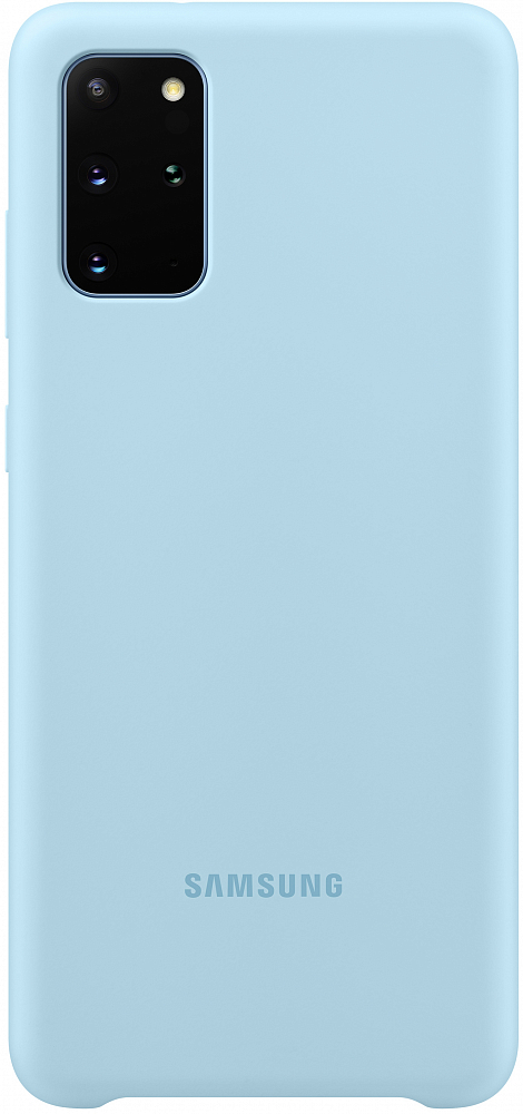 Чехол Samsung Silicone Cover Galaxy S20+ голубой