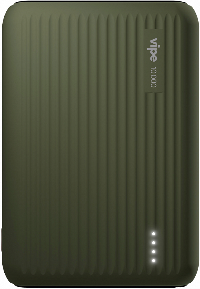 Внешний аккумулятор Vipe 10000 mAh, soft-touch зеленый VPPBONYX10KGRN