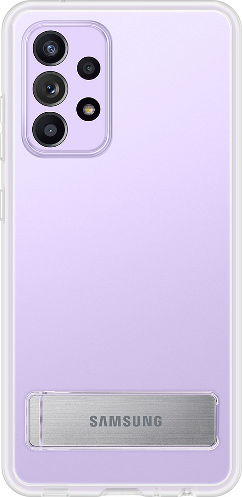 Чехол Samsung Clear Standing Cover для Galaxy A52 прозрачный EF-JA525CTEGRU - фото 2