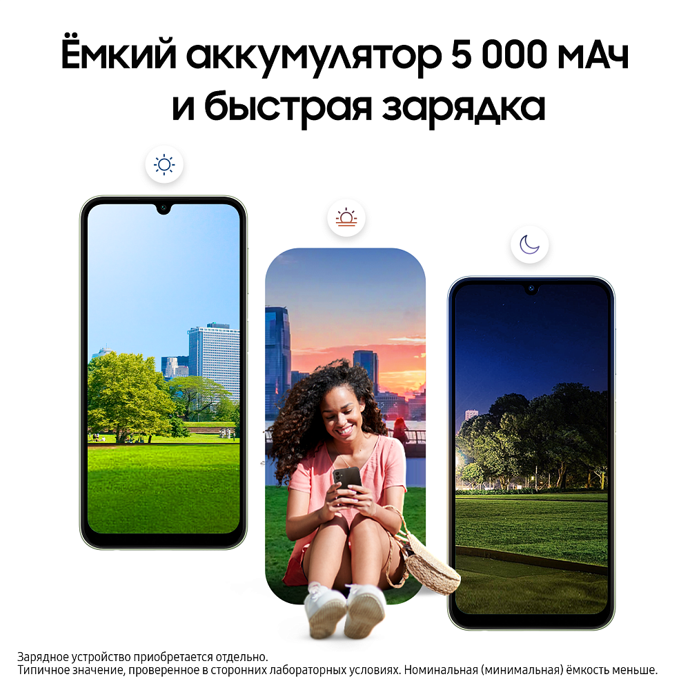 Смартфон Samsung Galaxy A24 4 ГБ / 128 ГБ лайм SM-A245F04128GRN21S Galaxy A24 4 ГБ / 128 ГБ лайм - фото 8