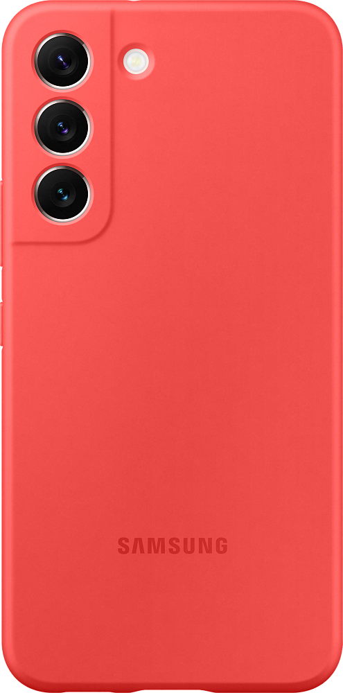 Чехол Samsung Silicone Cover для Galaxy S22 ярко-красный EF-PS901TPEGRU - фото 1