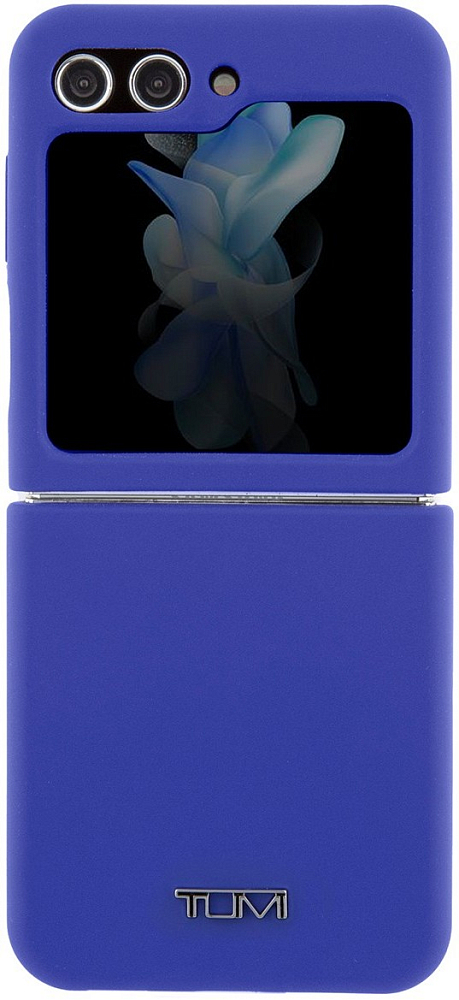 Чехол Tumi Liquid Silicone Metal для Galaxy Z Flip5 синий