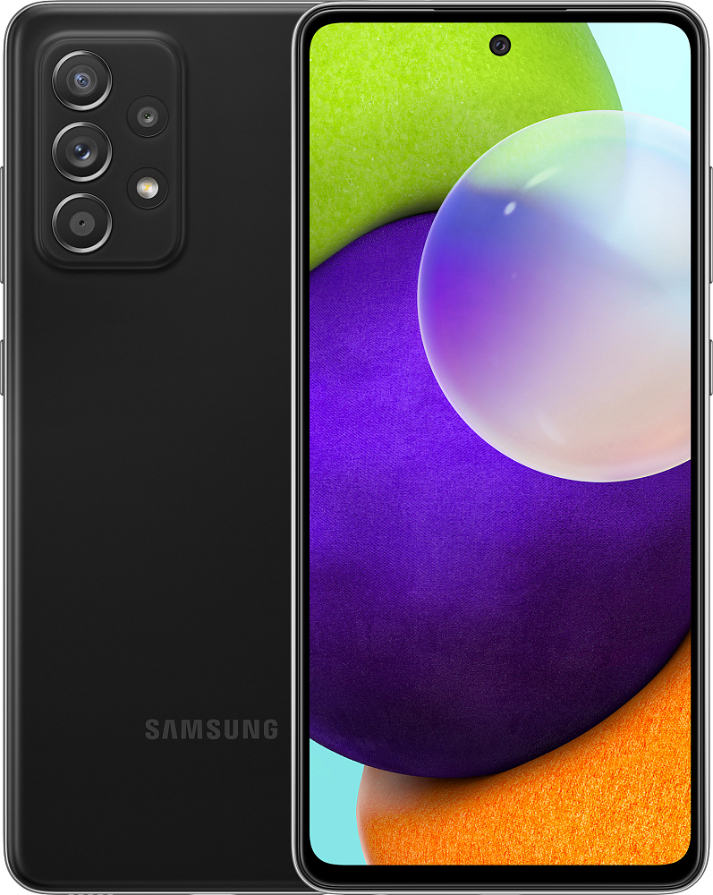 Смартфон Samsung Galaxy A52 256 ГБ черный (SM-A525FZKISER) SM-A525FZKISER Galaxy A52 256 ГБ черный (SM-A525FZKISER) - фото 1