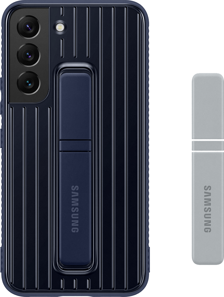 Чехол Samsung Protective Standing Cover для Galaxy S22 темно-синий EF-RS901CNEGRU - фото 3
