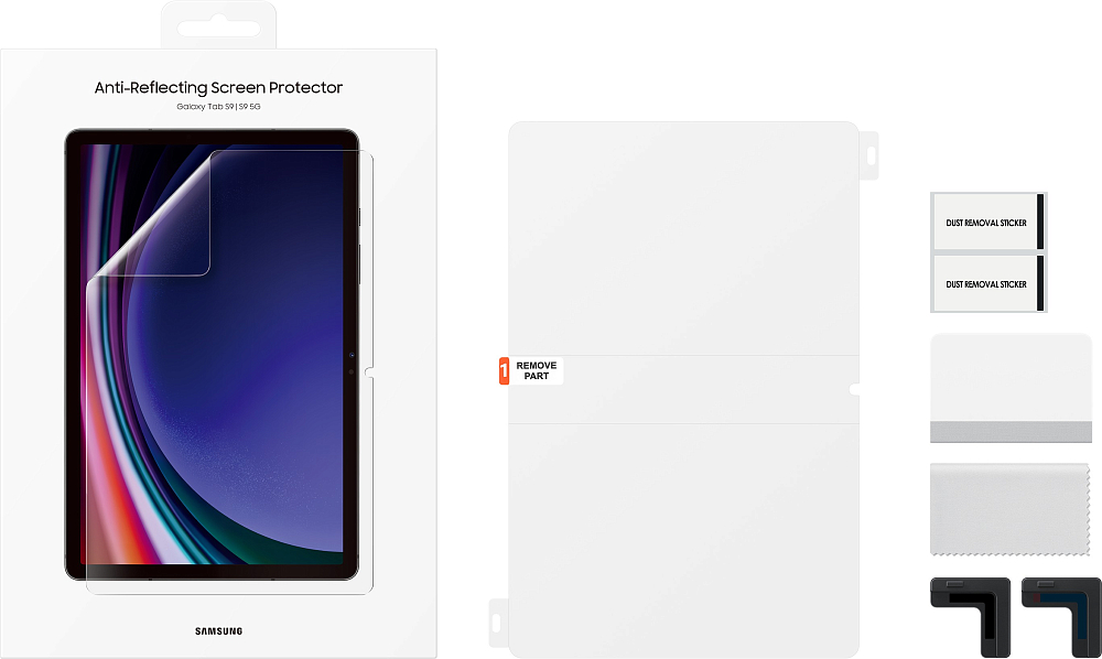 Защитная пленка Samsung Tab S9 антибликовая прозрачный EF-UX710CTEGRU - фото 3