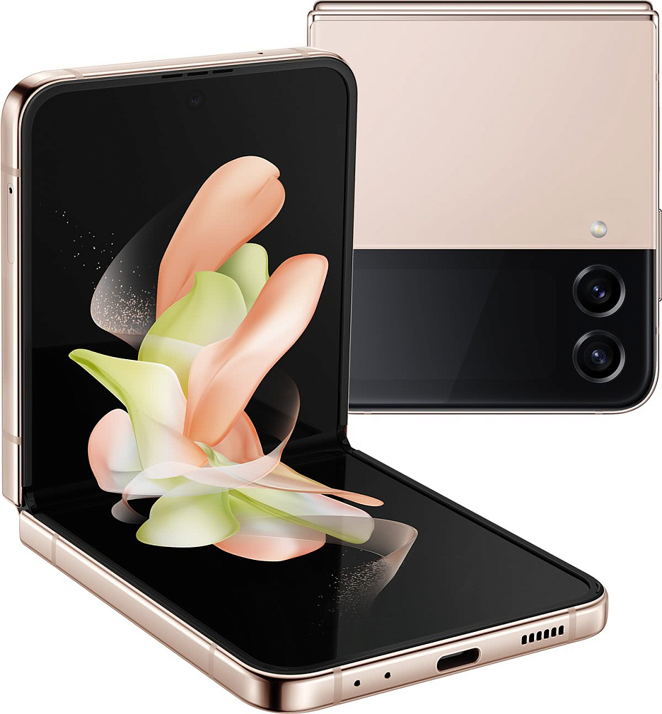 Смартфон Samsung Galaxy Z Flip4 256 ГБ розовое золото (SM-F721BZDHSKZ) SM-F721BZDHSKZ, цвет золотой Galaxy Z Flip4 256 ГБ розовое золото (SM-F721BZDHSKZ) - фото 1