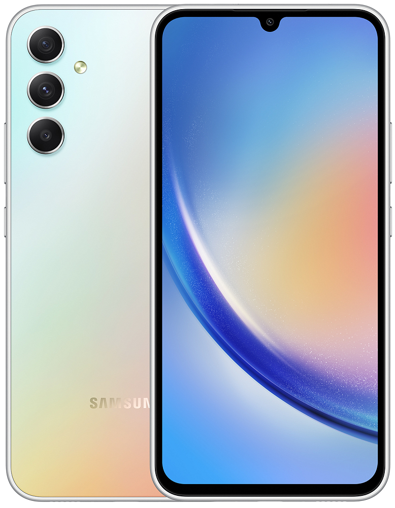 

Смартфон Samsung Galaxy A34 6 ГБ/128 ГБ серебристый, Galaxy A34 6 ГБ/128 ГБ серебристый