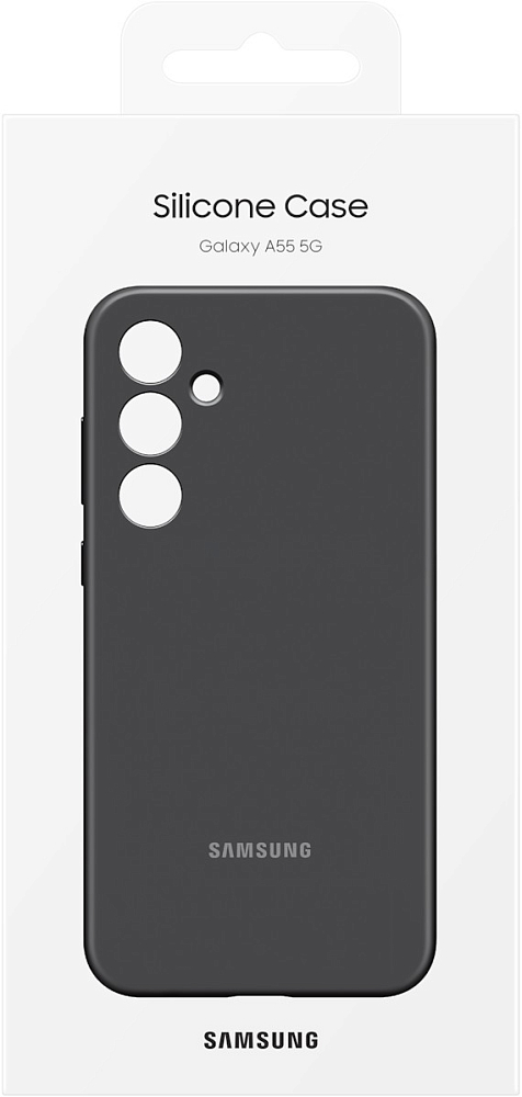 Чехол Samsung Silicone Case A55 черный EF-PA556TBEGRU - фото 6