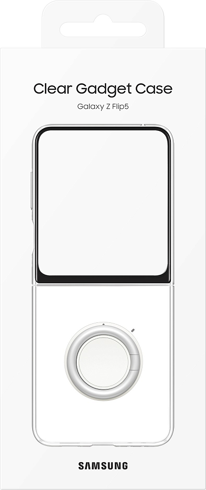 Чехол Samsung Clear Gadget Case Z Flip5 прозрачный EF-XF731CTEGRU - фото 8