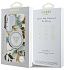 Чехол Guess Glitter Flowers Triangle MagSafe для Galaxy S25 Ultra белый Фото 6