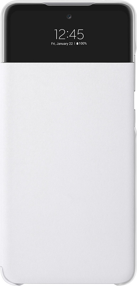 Чехол Samsung Smart S View Wallet Cover для Galaxy A52 белый EF-EA525PWEGRU - фото 1