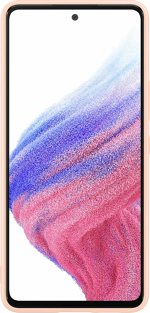 Чехол Samsung Silicone Cover Galaxy A53 5G Персиковый EF-PA536TPEGRU - фото 2