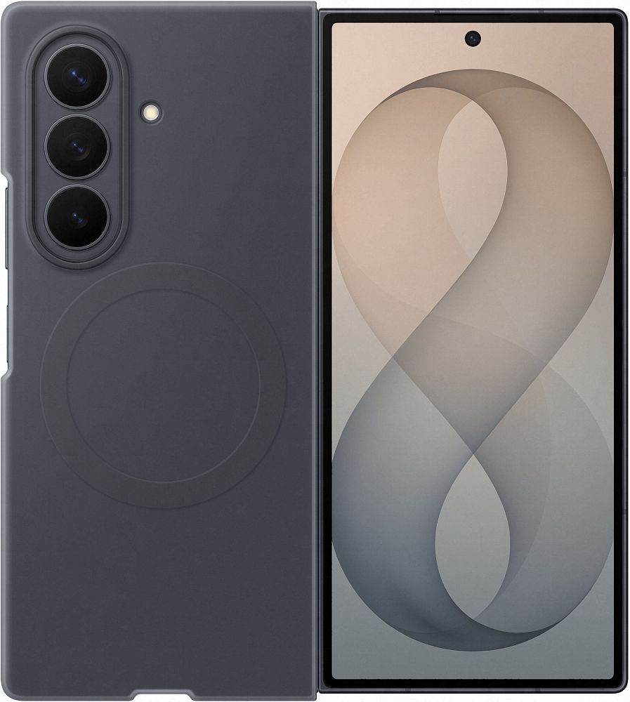 Клип-кейс Samsung Silicone Magnet для Galaxy Z Fold8 Ультра со встроенной подставкой Графитовый