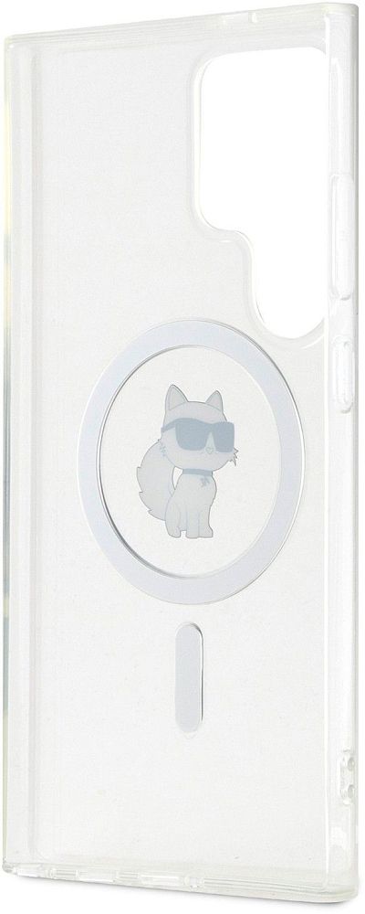 Чехол Karl Lagerfeld NFT Choupette MagSafe для Galaxy S24 Ultra прозрачный фото 4